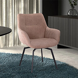 Mes Fauteuil 63x63x84 cm en velours cotelé beige 