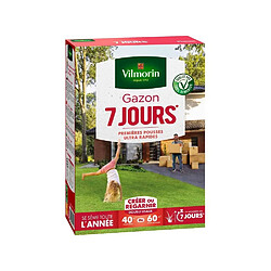 VILMORIN Semences de gazon 7 jours - 1 kg