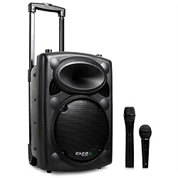 Ibiza Sound SONO PORTABLE + 2 MICROS PORT8 - 400 W - NOIR