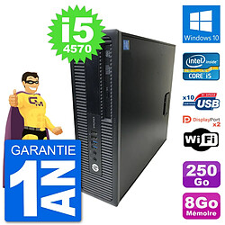 PC HP EliteDesk 800 G1 Core i5-4570 RAM 8Go Disque Dur 250Go Windows 10 Wifi · Occasion 