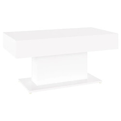 Maison Chic Table basse,Table Console Table d'appoint, Table pour salon Blanc 96x50x45 cm Aggloméré -MN94777