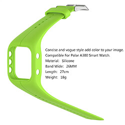 Avis Wewoo Bracelet pour montre connectée en silicone Smart Watch POLAR A300 vert menthe