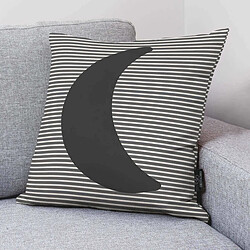 Housse de coussin Kids&Cotton Lorin A Noir 50 x 50 cm