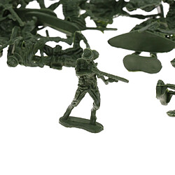 120 pièces soldat en plastique 4cm figurines de l'armée pour le modèle de scène sable de l'armée vert pas cher