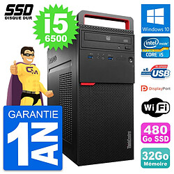 PC Tour Lenovo ThinkCentre M700 Intel i5-6500 RAM 32Go SSD 480Go Windows 10 Wifi · Occasion 