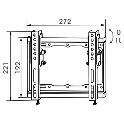 Support de TV TM Electron 20 kg 17"-42"