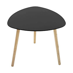 Atmosphera, Createur D'Interieur Lot de 2 tables café Mileo noir - ATMOSPHERA