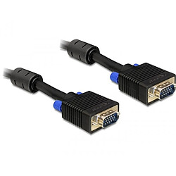 DeLOCK 10m VGA Cable câble VGA VGA (D-Sub) Noir