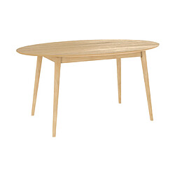 Rendez Vous Deco Table ovale Eddy 6 personnes en bois clair 150 cm