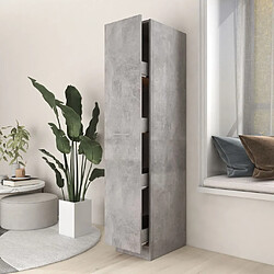 vidaXL Armoire d'apothicaire Gris béton 30x42,5x150 cm Bois ingénierie