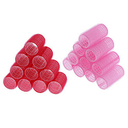 20x Rouleaux à Cheveux Auto-agrippants Curling Curls Waves Cling Stick Styling Tool Accessoires de cheveux bricolage