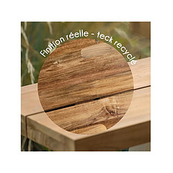 Acheter Ensemble table de jardin en teck Seychelles + 2 bancs en teck + 2 fauteuils - 10 places - Jardiline