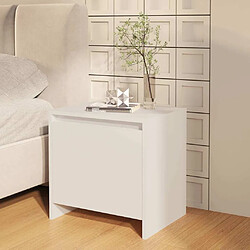 Avis Maison Chic Lot de 2 Tables de chevet - Tables de Nuit blanc 45x34x44,5 cm bois d'ingénierie