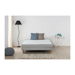 DEKO DREAM AIRFLEX Ensemble Matelas 140x190 cm + Sommier - Mousse - AIRFLEX