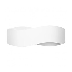 Luminaire Center Applique murale Tila Up Acier blanc 2 ampoules 15cm