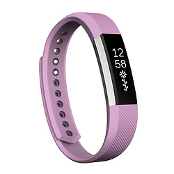 Wewoo Bracelet Violet pour Watchband Alta Watch en silicone à texture oblique, petite taille, longueur: environ 18.5cm clair 