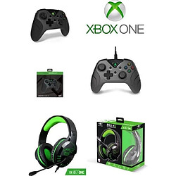 Pack Manette XBOX ONE-S-X-PC NOIRE + Casque Gamer PRO H3 SPIRIT OF GAMER XBOX ONE/S/X/PC 