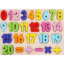 Universal Puzzle Digital Wooden Toys Learning Learning Numéro de puzzle Puzzle Preschool Toys for Children | Puzzles 