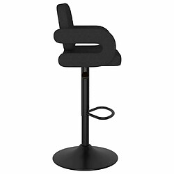 Avis vidaXL Tabourets de bar lot de 2 noir tissu