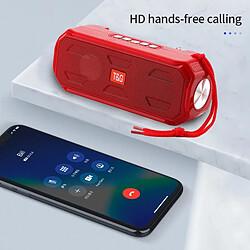 Universal Rouge Portable Silicone Bluetooth Haut-parleur Subwoofer Stéréo Support TWS TF AUX/USB/AUX/FM Récepteur Radio avec lampe de poche