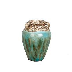 Vase Alexandra House Living Bleu Marron Terre cuite 20 x 25 x 20 cm 