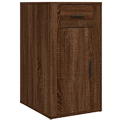 vidaXL Armoire de bureau Chêne marron 40x49x75 cm Bois d'ingénierie