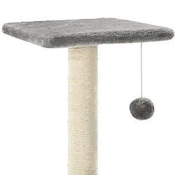 Acheter Arbre à chat avec griffoirs,niche pour chat en sisal 65 cm Gris -MN35303