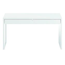 Bureau reversible avec tiroir coloris Blanc Artic - 75 x 138 x 50 cm -PEGANE-