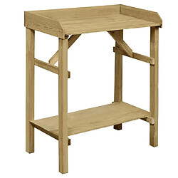 vidaXL Table de jardinière Bois de pin imprégné 75x40x90 cm 