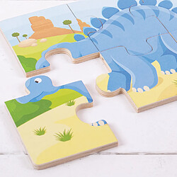 Avis Bigjigs Toys 3 puzzles dinosaures en bois