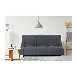 Banquette clic clac 3 places - tissu Noir - Style contemporain - L 193 x P 92 cm