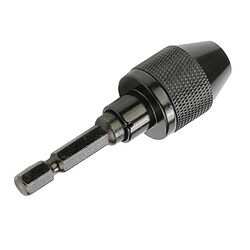 Avis Embout de changement rapide pour mandrin de perceuse à poignée hexagonale 0.3-6.5mm à 3 mors 1/4 "", noir