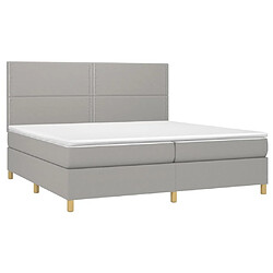 Avis Sommier à lattes,Cadre à lattes de lit pour Adulte matelas et LED Gris clair 200x200 cm -MN24386