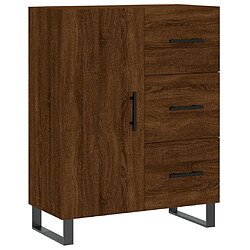 vidaXL Buffet chêne marron 69,5x34x90 cm bois d'ingénierie