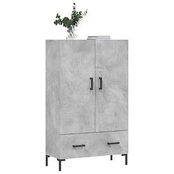 Avis Maison Chic Buffet,Meuble de Rangement,commode pour salon,Cuisine gris béton 69,5x31x115 cm bois d'ingénierie -MN66562