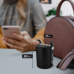 Acheter Enceinte Sans-fil Bluetooth LED Multicolore Radio FM Port USB micro SD LinQ Noir