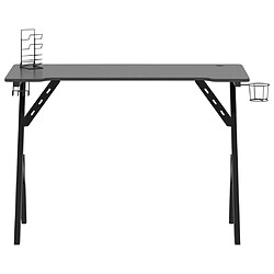 Avis Maison Chic Bureau de jeu solide,Table de travail avec pieds en forme de Y Noir 110x60x75 cm -GKD97612