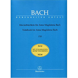 Barenreiter Petit livre d'Anna Magdalena Bach 1725 - Urtext --- Piano