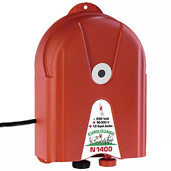 Kerbl Électrificateur de clôture ""N 1400"" en plastic rouge 44138