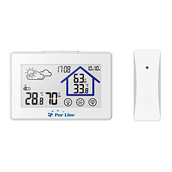 Purline Station météo tactile avec hygromètre et capteur extérieur