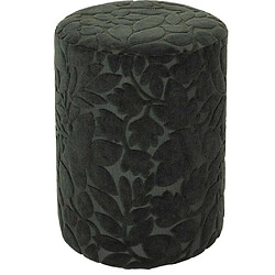 The Home Deco Factory Pouf en tissu à motifs Leaf 28 x 36 cm Feuillage vert. Pouf en tissu à motifs Leaf 28 x 36 cm Feuillage vert