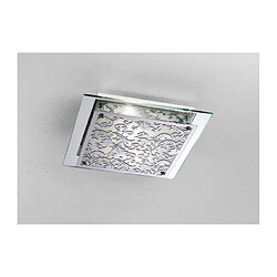 Luminaire Center Plafonnier/Applique Roveta murale 2 Ampoules chrome poli Coloris : chrome poli, Pattern Glass, Mirrorouge Glass Coloris de l'abat jour : givré/Mirror Largeur en Cm : 35 Hauteur en Cm : 35 Profondeur en Cm : 8 Poids en Kilo