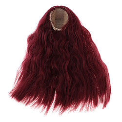 perruque de poupée cheveux longs cheveux bouclé Perruque de Poupée, Cheveux Bouclés Convient pour 16inch BJD Dolls Vin Rouge