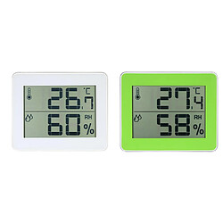 Thermomètre Numérique Intérieur Hygromètre Mesure De Température Vert + Blanc