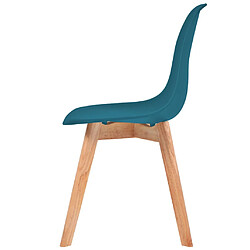 Avis vidaXL Chaises à manger lot de 6 Turquoise Plastique