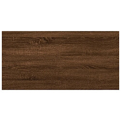 vidaXL Étagères murales 4 pcs chêne marron 40x20x1,5cm bois ingénierie pas cher