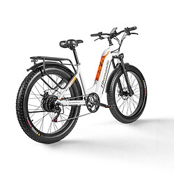 Acheter Shengmilo MX06 Blanc vélo électrique 500W moteur 17.5AH batterie électrique 26 pouces 42KM-H E-Bike FAT BIKE