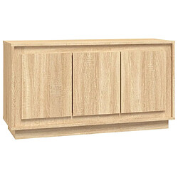 vidaXL Buffet chêne sonoma 102x35x55 cm bois d'ingénierie