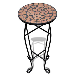 vidaXL Table d'appoint Mosaïque Terre cuite