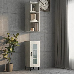 vidaXL Armoire murale Gris béton 34,5x32,5x90 cm Bois d'ingénierie 